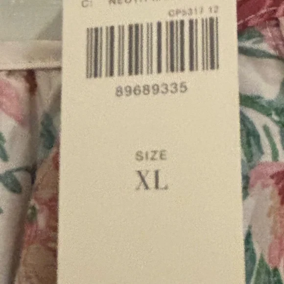 NWT! Anthropologie Floral Maxi Dress with Puff Sleeves - Size XL - Picture 2 of 5